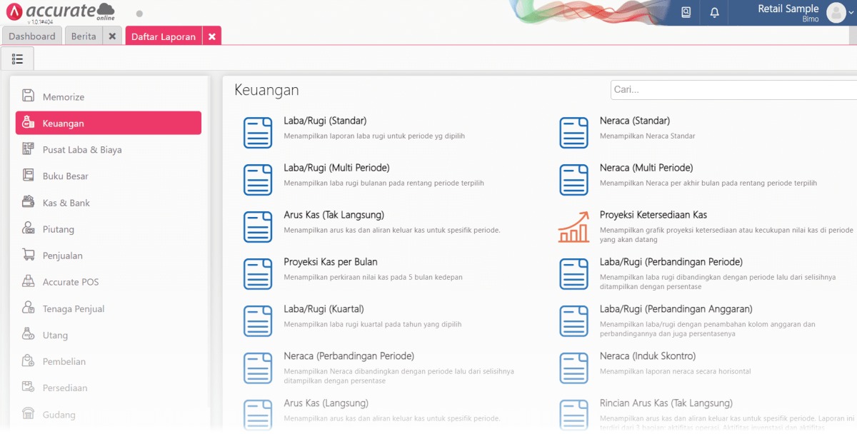 laporan Accurate Online laporan Accurate Online