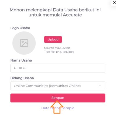 Data usaha Accurate Online