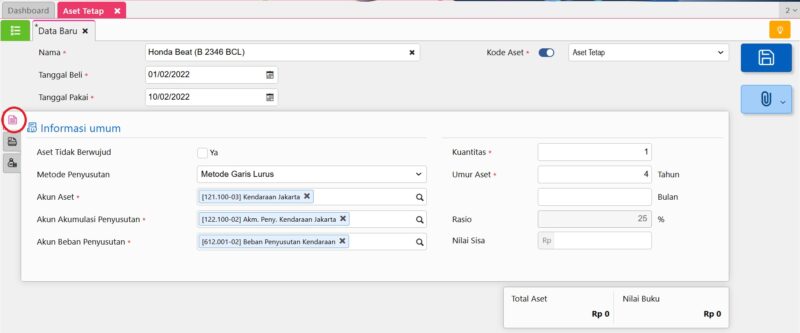 Mencatat Aset Tetap
