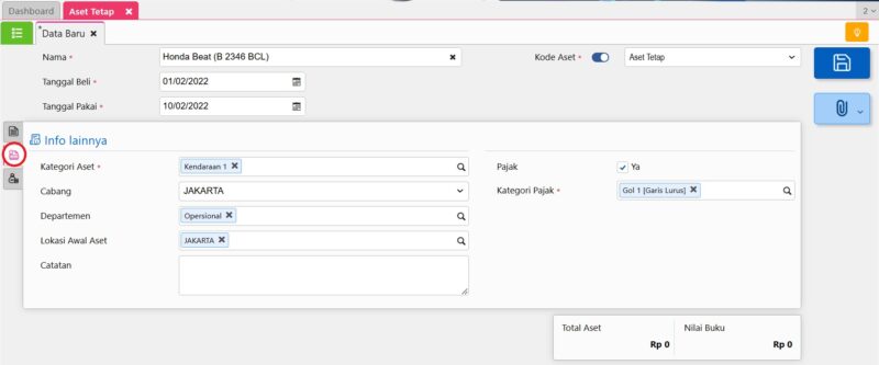 Mencatat Aset Tetap