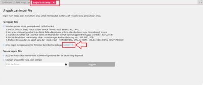 Cara Impor Data Aset Tetap