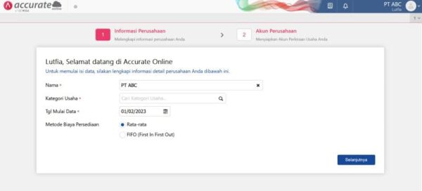 Persiapan Awal Data Usaha Baru