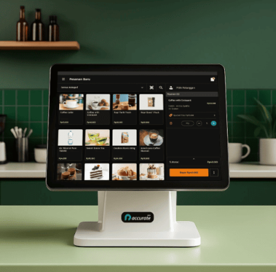 Tampilan dashboard Accurate POS Online